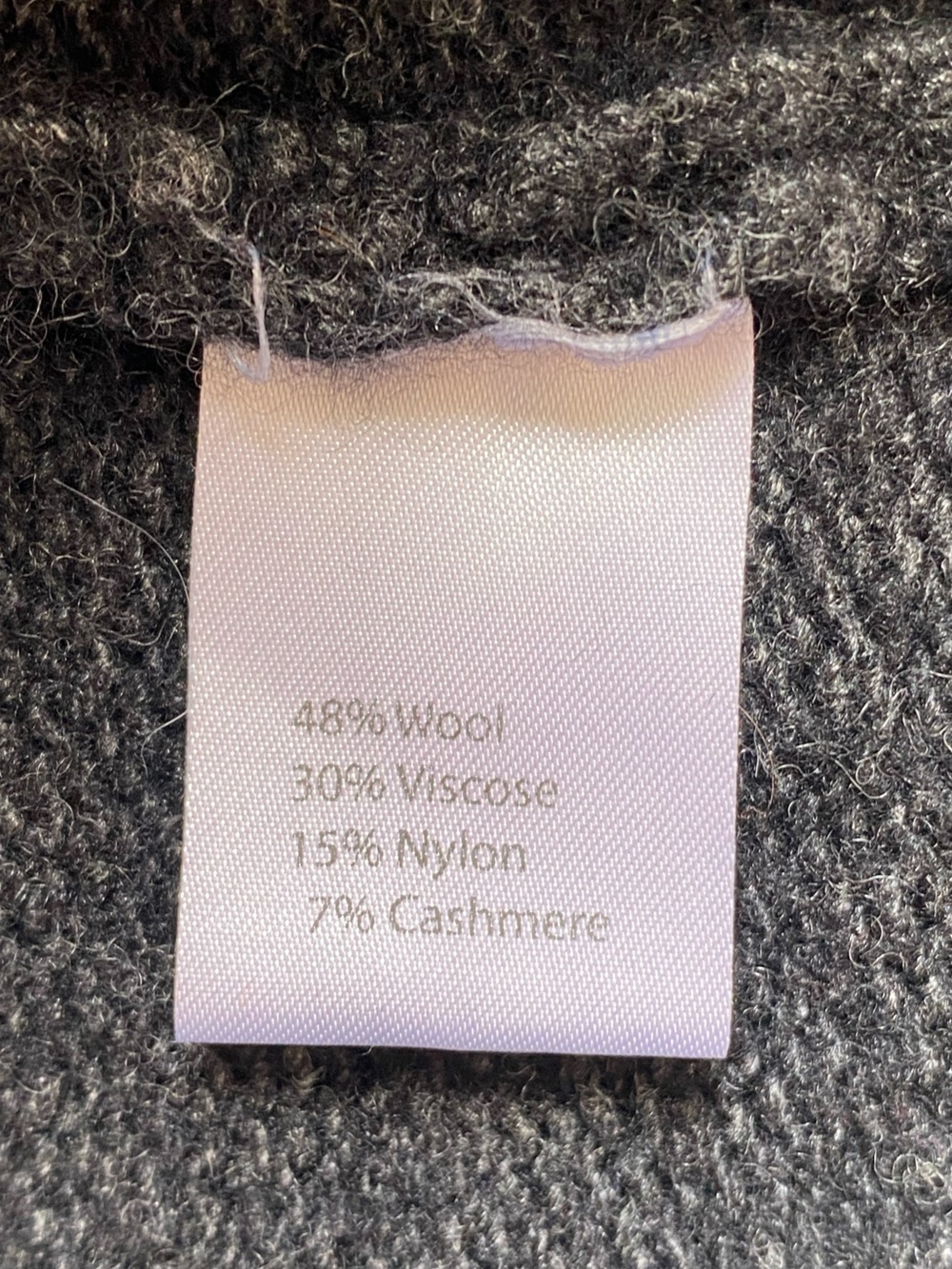 Bartolini Made in Italy Gray Colorblock Mock Neck Wool Cashmere Sweater Size L - Picture 6 of 7